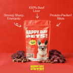 Beef Liver freeze-dried dog treats – Happy Day Pets, photo 3