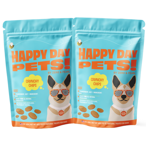 Beef Chips single-ingredient dog treats – Happy Day Pets, photo 2