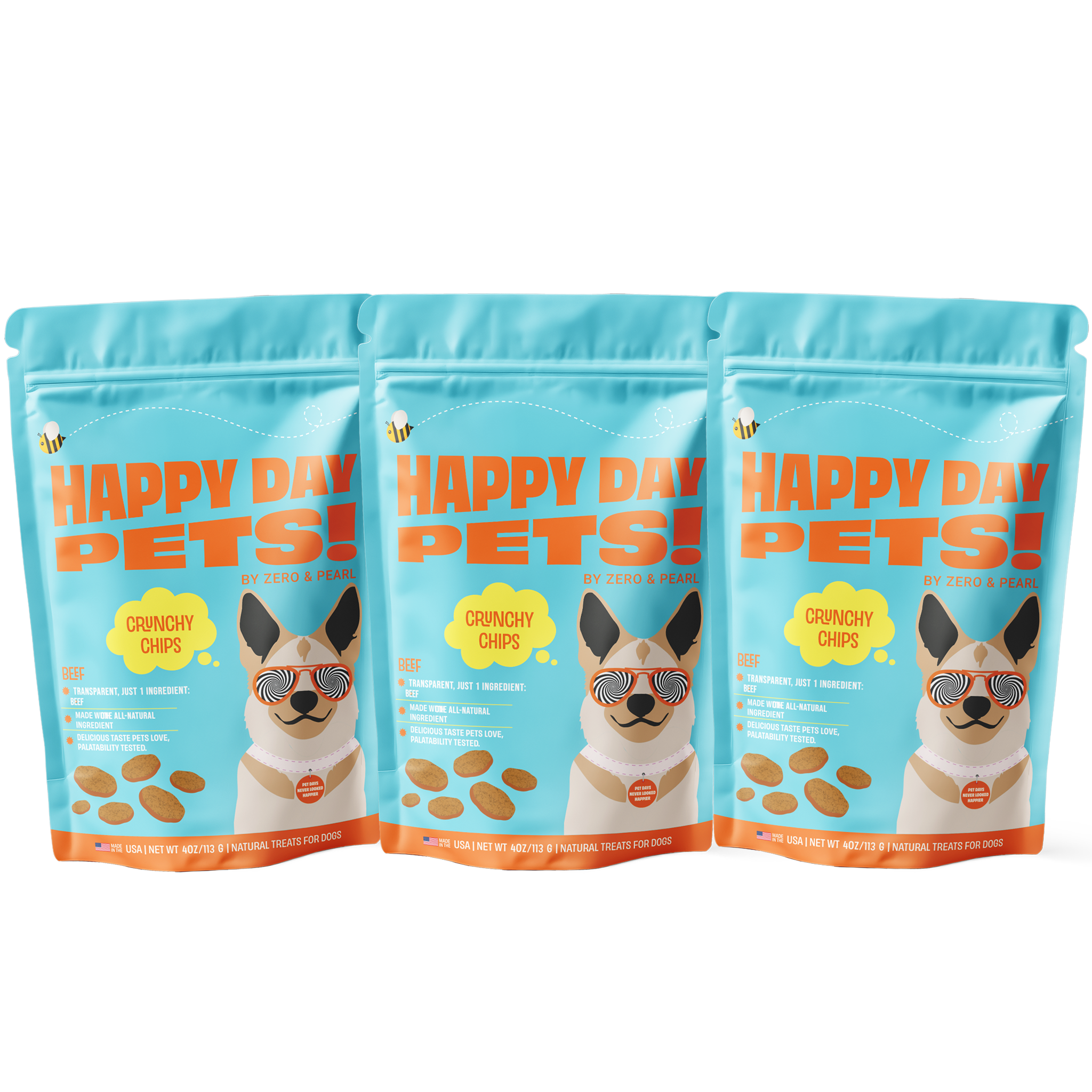 Beef Chips single-ingredient dog treats – Happy Day Pets, photo 3