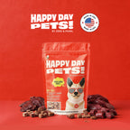 Happy Day Pets dog treat bundle, bag lineup