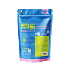 Happy Day Pets Chicken Chips, back of bag with ingredients